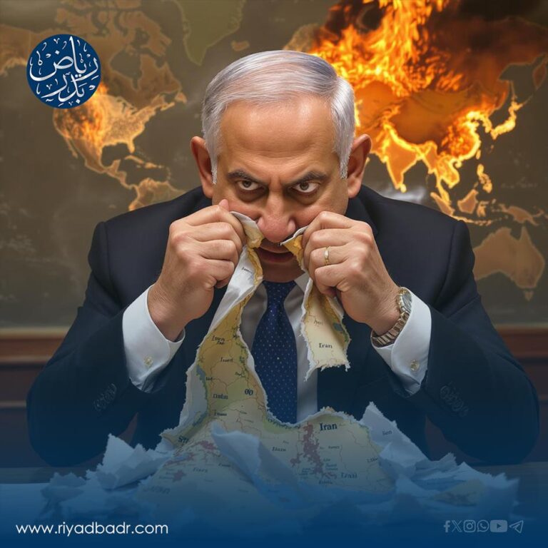 نتنياهو يمزق خارطة الشرق الاوسط بفمه