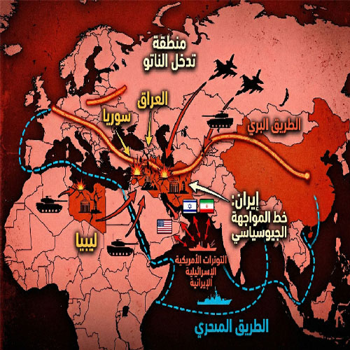 خريطة الوضخ الجيوسياسي في الشرق الاوسط